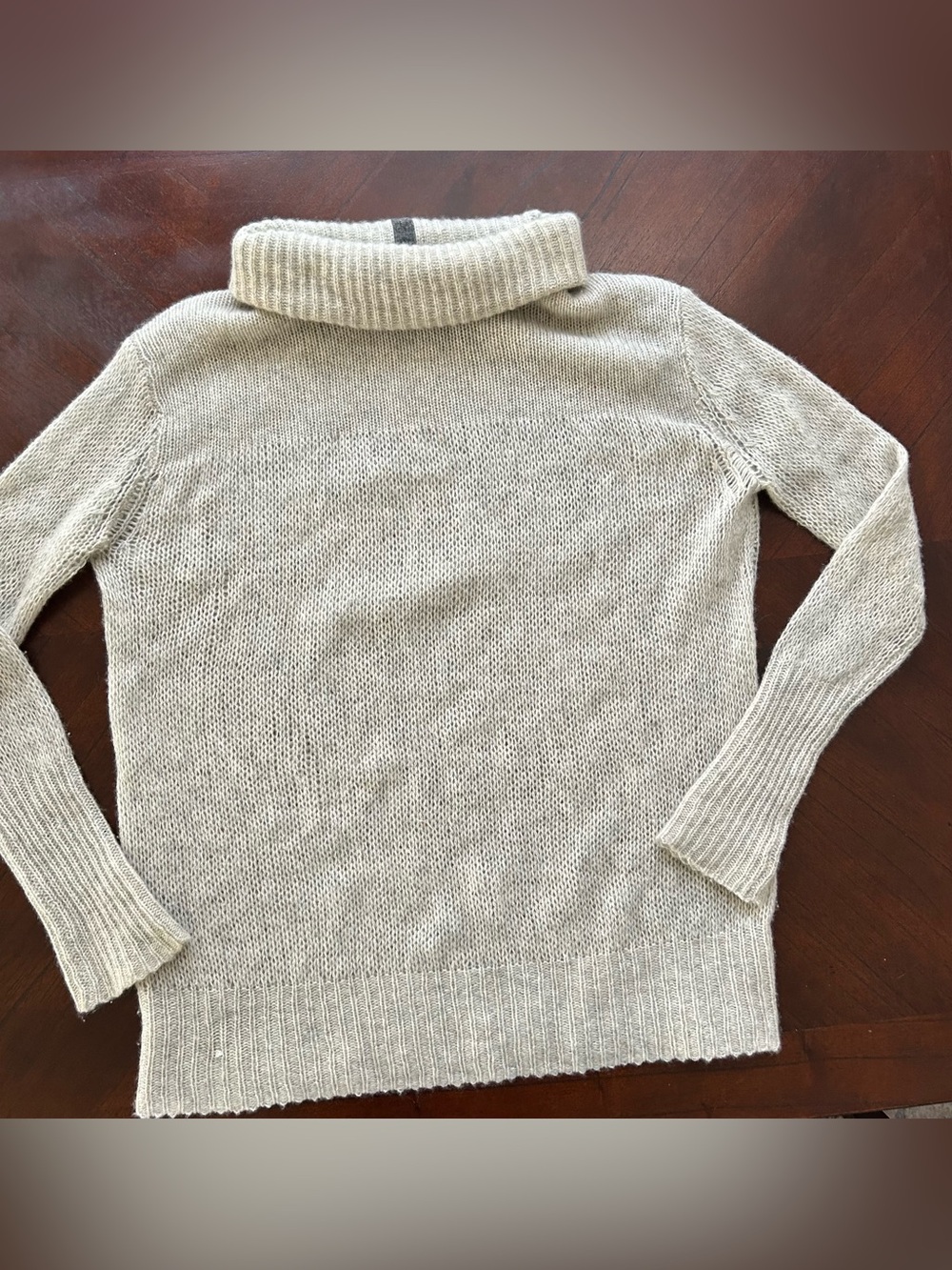 Rag & Bone cream cashmere turtleneck sweater in XS  cashmere
